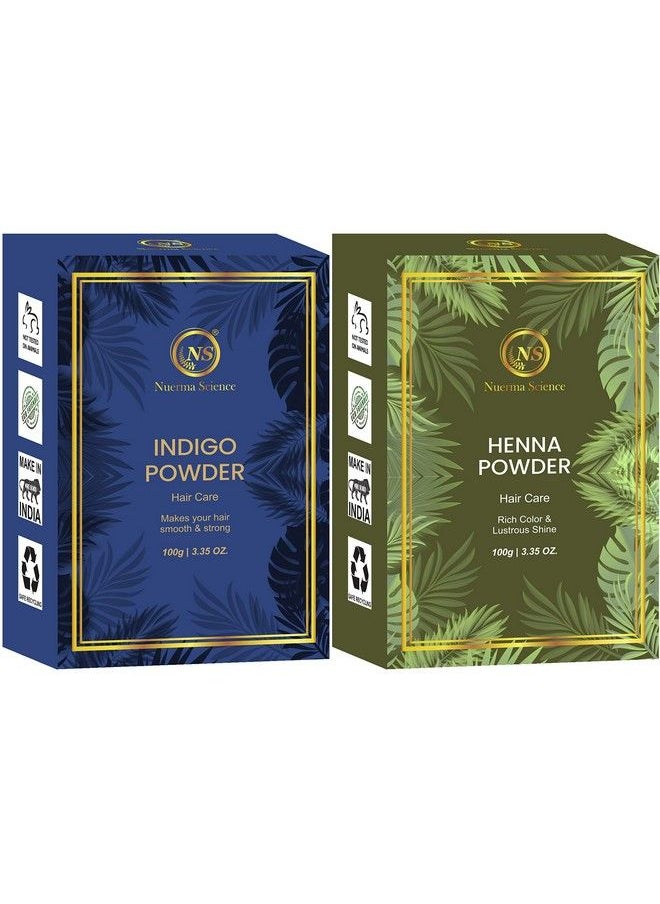 Indigo & Henna Powder (Hair Color Kit) (Pack Of 2) (200 G)