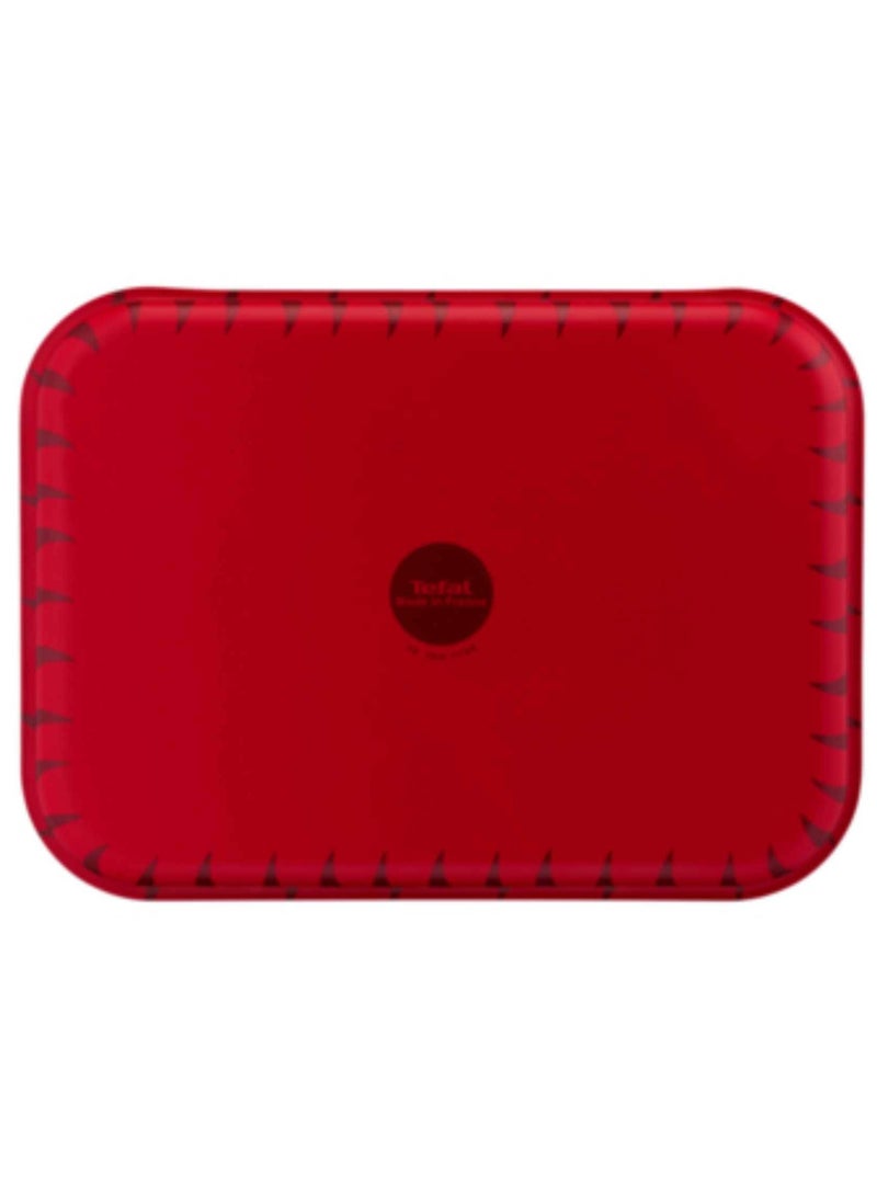 Tempo Flame Rectangular Oven Dish Red Multicolor 19x25cm