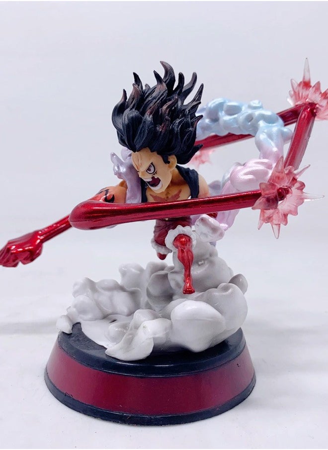 One piece Snake Man Luffy Action Figure Decorative Resin Sculpture Home Decor Statue, Art Figurine Home Ornament Decoration for Office, Living Room, Bedroom, Book Shelf, TV Cabinet, Desktop