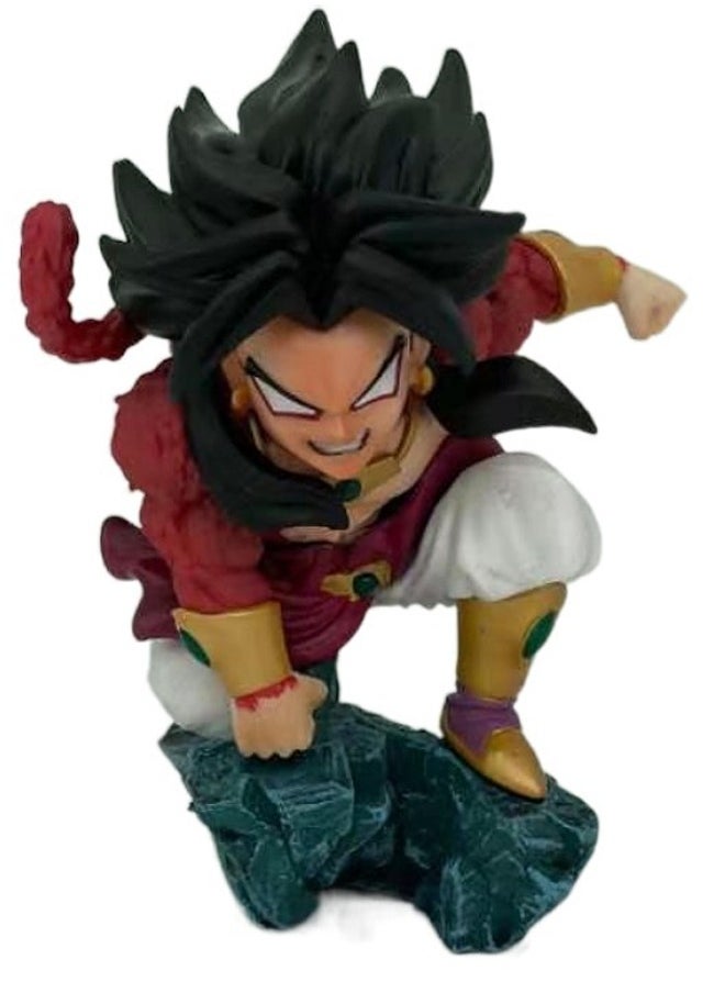 Dragon Ball Super Saiyan 4 Broly Action Figure Decorative Resin Sculpture Home Decor Statue, Art Figurine Home Ornament Decoration for Office, Living Room, Bedroom, Book Shelf, TV Cabinet, Desktop