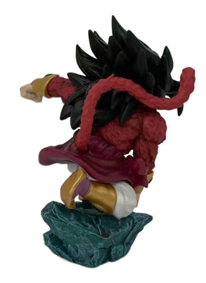 Dragon Ball Super Saiyan 4 Broly Action Figure Decorative Resin Sculpture Home Decor Statue, Art Figurine Home Ornament Decoration for Office, Living Room, Bedroom, Book Shelf, TV Cabinet, Desktop