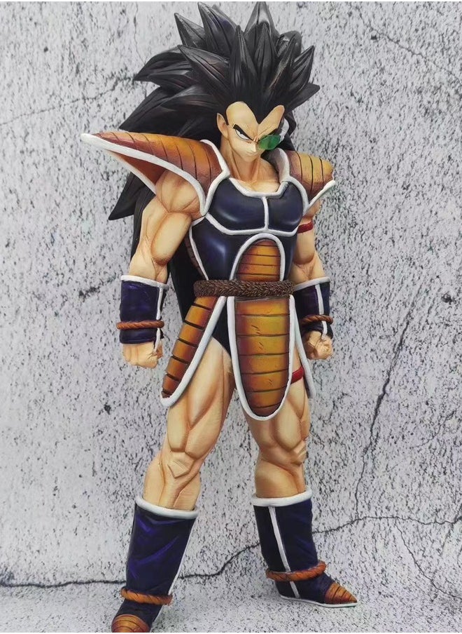 Dragon Ball Raditz Action Figure Decorative Resin Sculpture Home Decor Statue, Art Figurine Home Ornament Decoration for Office, Living Room, Bedroom, Book Shelf, TV Cabinet, Desktop