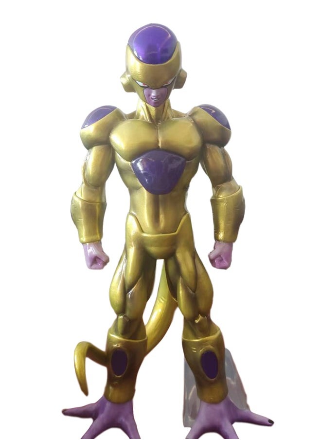 Dragon Ball Black Gold Frieza Action Figure Decorative Resin Sculpture Home Decor Statue, Art Figurine Home Ornament Decoration for Office, Living Room, Bedroom, Book Shelf, TV Cabinet, Desktop