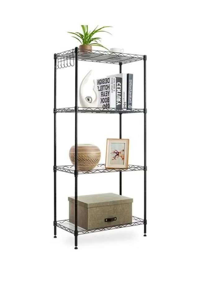 4-layer metal wire frame, adjustable steel frame, living room, kitchen, laundry room, office organizer