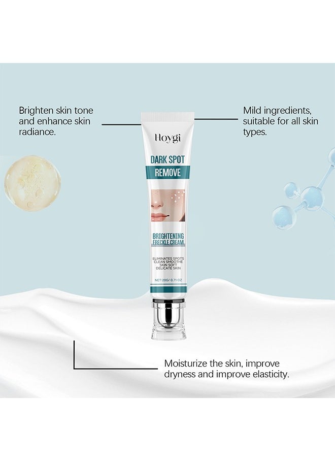 Dark Spot Remove,Brightening Freckle Cream,Ultimate Brightening & Freckle Removal Cream - Powerful Whitening Cream for Age Spots, Dark Spots, and Skin Pigmentation | Fade Freckles, Chloasma, and Sun Spots for Even Skin Tone-20g