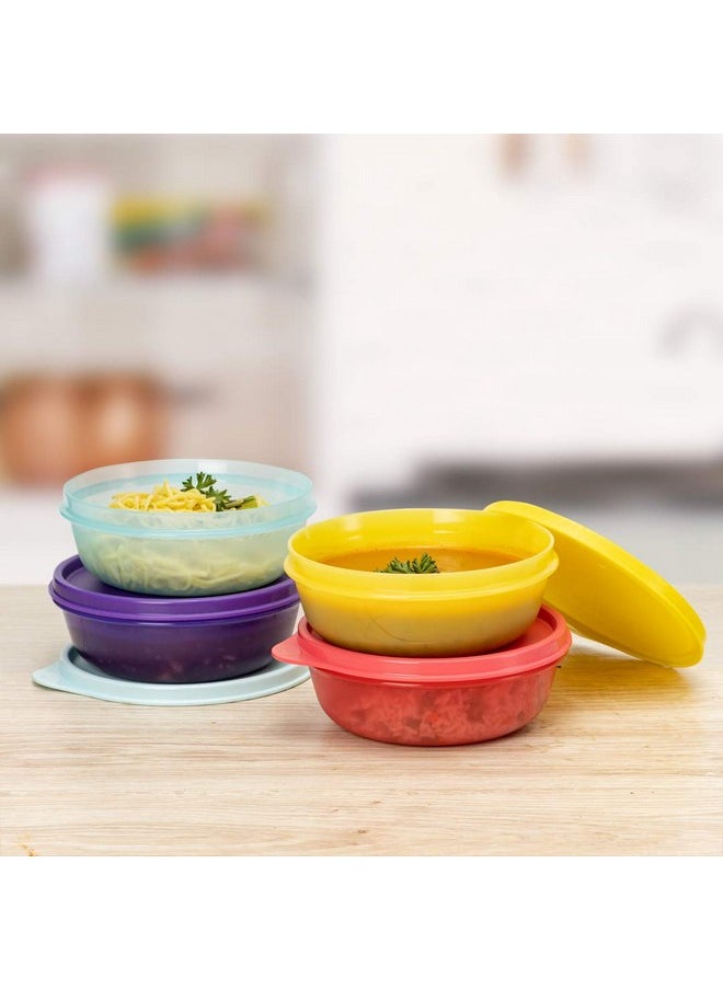 Tupperware Buddy Bowl Set, 300ml, 4 Pieces, Assorted, Plastic, Multicolour