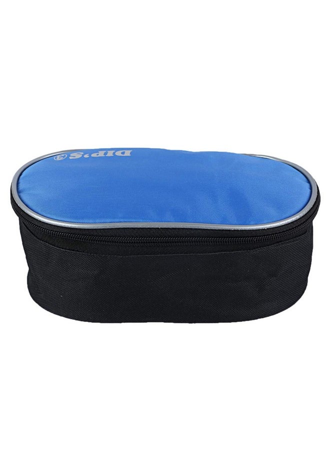 Kuber Industries Ctktc3705 Rexene Lunch Box Cover, 1 Litre, (Blue And Black)