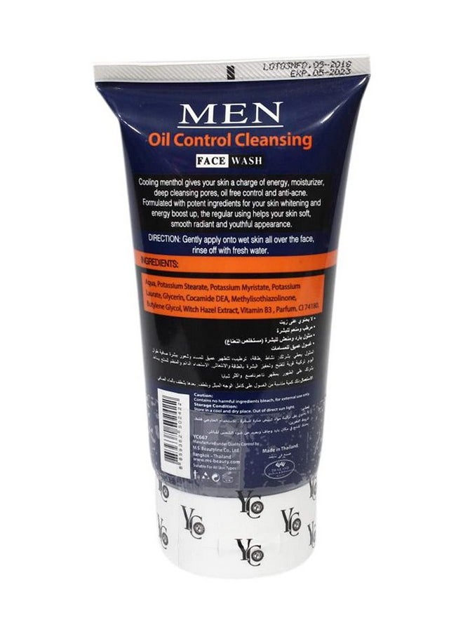 Men Oil Control Face Wash For Oily Skin Clears Clogged Pores Exfoliates Gently Yc667-100 Ml (Pack Of 1)