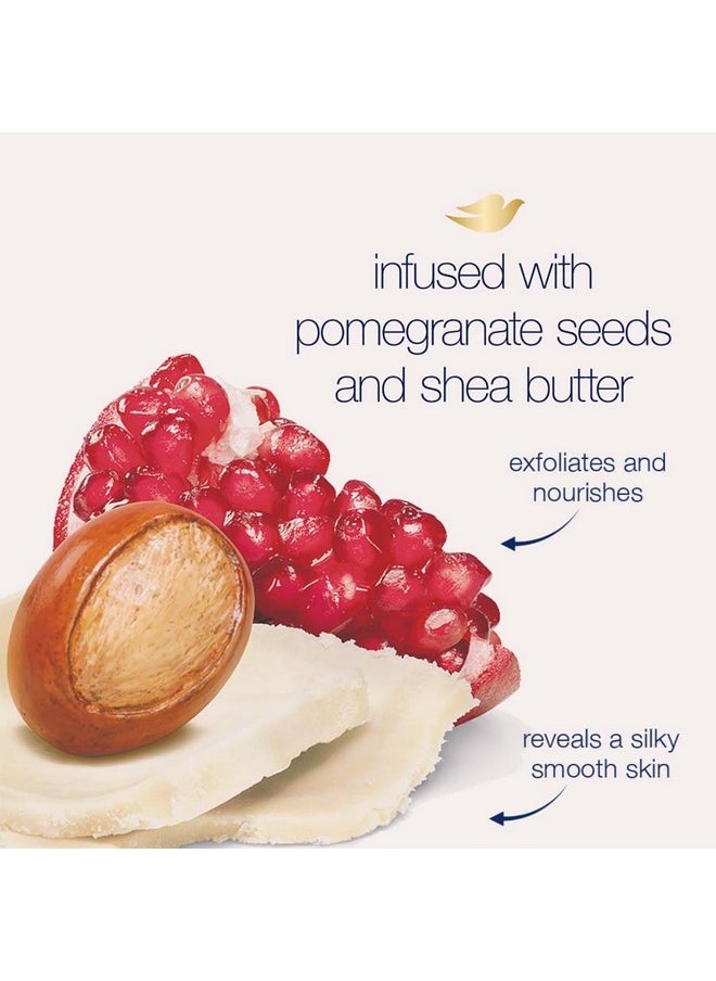 Body Polish Exfoliating Scrub, Moisturizing Shea Butter And Pomegranate Seeds | Nourishes & Conditions Soft Skin | Sulphate Free, 298Gm