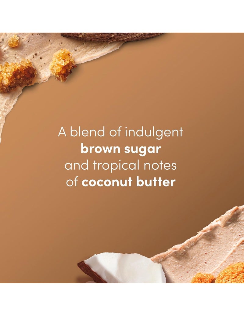 Scrub Brown Sugar and Coconut Butter For Silky Smooth Skin Body Scrub Exfoliates and Restores Skin's Natural Nutrients