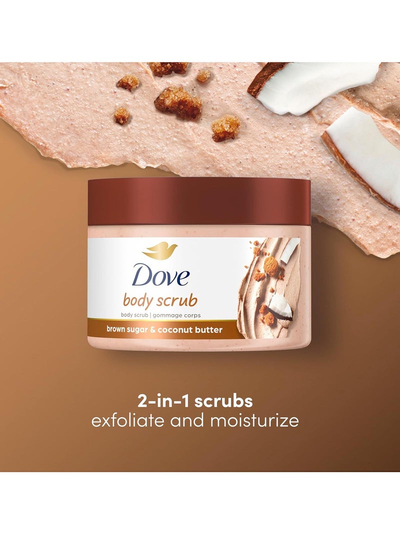 Scrub Brown Sugar and Coconut Butter For Silky Smooth Skin Body Scrub Exfoliates and Restores Skin's Natural Nutrients