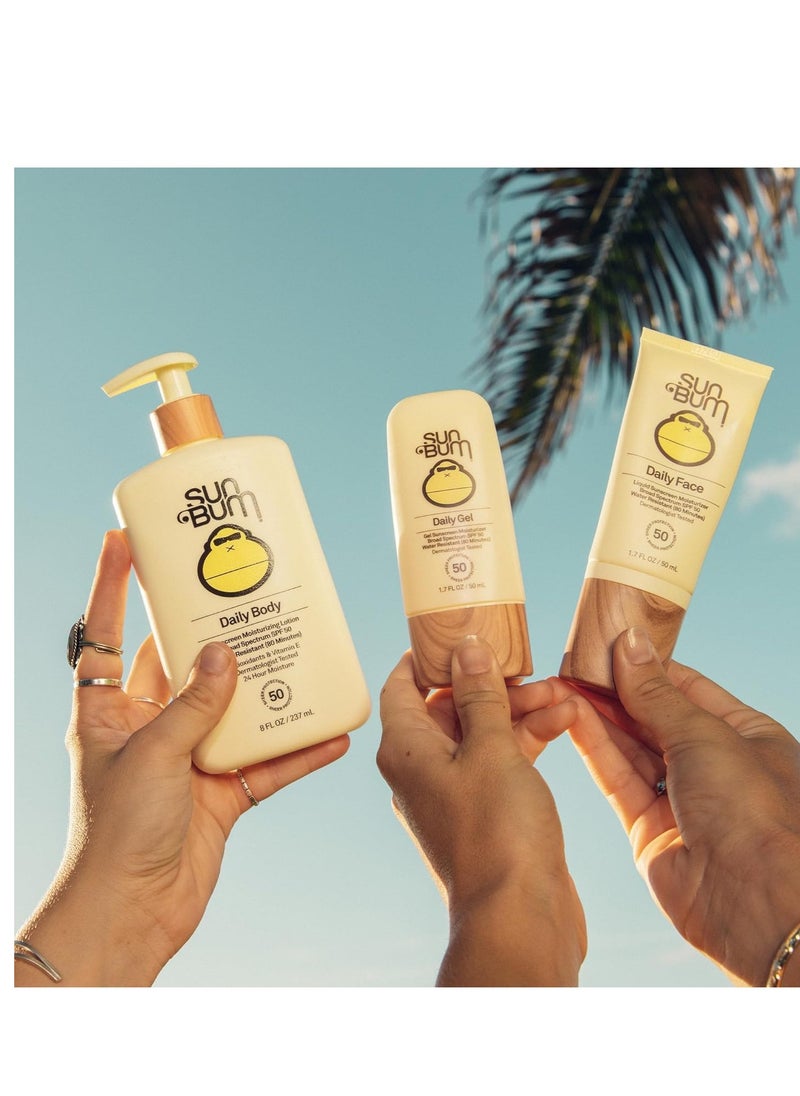 Sun Bum Daily SPF 50 Face Sunscreen Lotion| Broad Spectrum Moisturizing Facial Sunblock with Vitamin E | Vegan and Hawaii 104 Act Compliant (Octinoxate & Oxybenzone Free) | Travel Friendly 1.7 oz