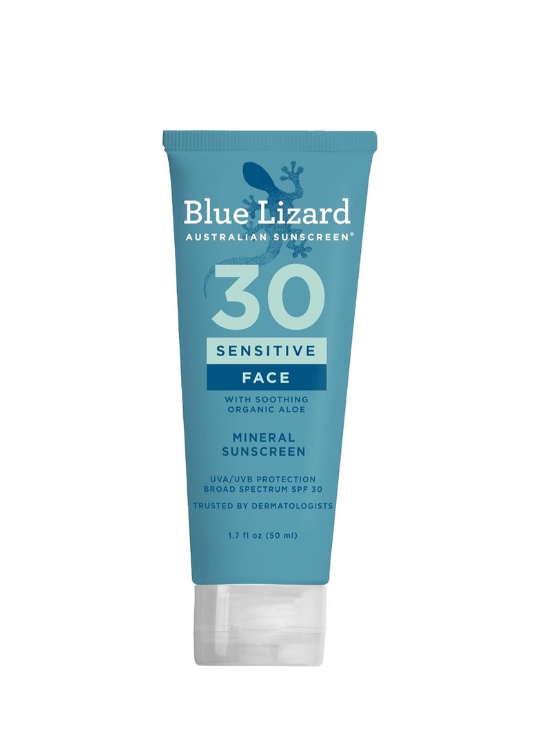 Blue Lizard Sensitive Face Mineral Sunscreen 1.7 oz - SPF 30+