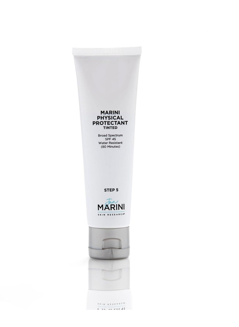 Jan Marini Skin Research Physical Protectant Tinted SPF 45 - Daily Face Protectant Product - Tinted SPF Facial Sunscreen - Sunscreen Aids Against Visible Wrinkles - 2 oz