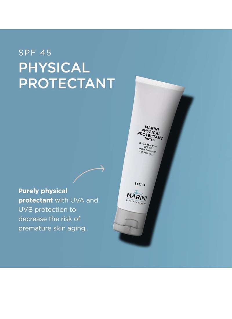 Jan Marini Skin Research Physical Protectant Tinted SPF 45 - Daily Face Protectant Product - Tinted SPF Facial Sunscreen - Sunscreen Aids Against Visible Wrinkles - 2 oz