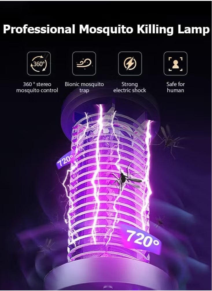 Electric Mosquito Killer UV Light | Powerful Insect Zapper Trap for Mosquitoes, Moths, Flies | Effective Fly Zapper for Home, Bedroom, Kitchen, Office | Safe, Quiet, and Non-Toxic