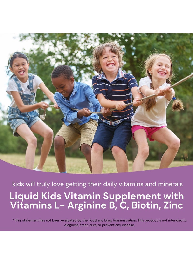 Kids L-Arginine Growth Syrup to Increase Height and Multivitamin for Girls - 150ml