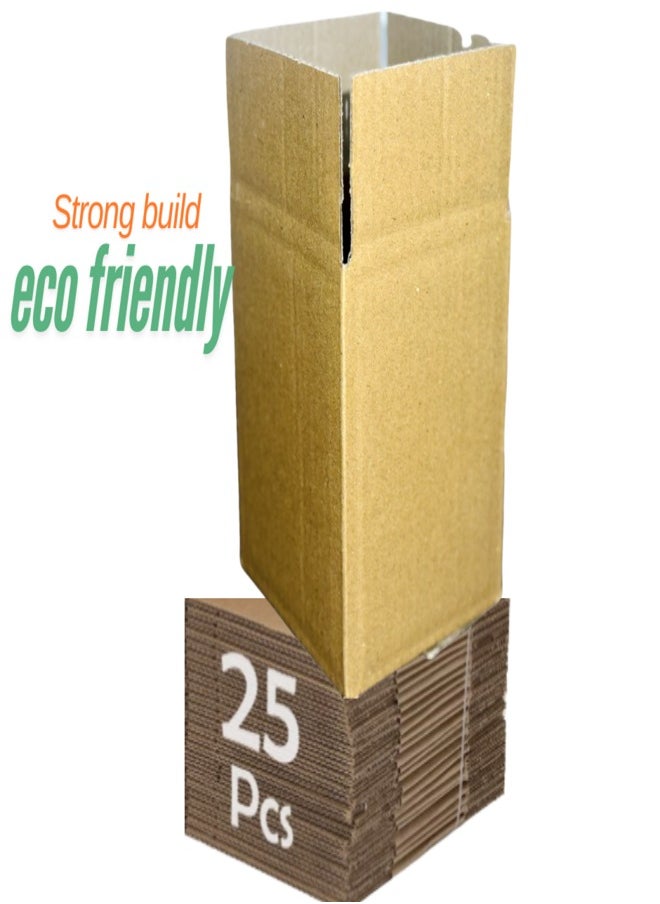 [25 Pack] Brown Carton 11x11x15 cm Moving Boxes Cardboard Boxes ECOMMERCE Shipping Box Double Wall Shipping Box Mailing Boxes Recyclable Corrugated Cardboard Shipping Box for  ECOMMERCE Packaging Storage Box