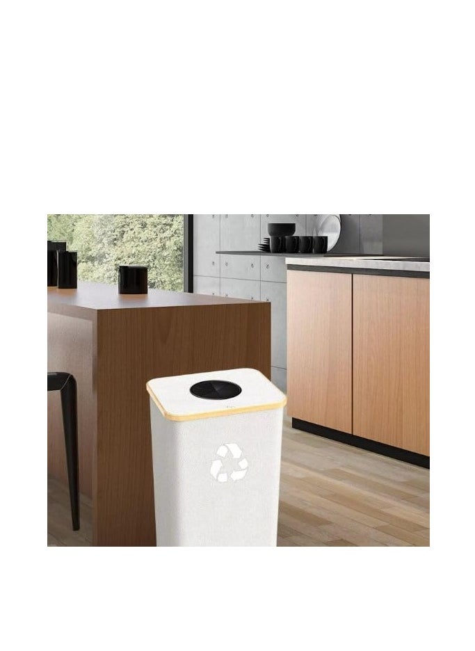 DECORHILLS Removable Recycling Bin for Kitchen, Separate Recycling Waste Bin with Reusable Inner Bag for Home, Office Large Capacity 100L Recycle Bin with Lid Reusable Inner Bag Bottle Waste Plastic