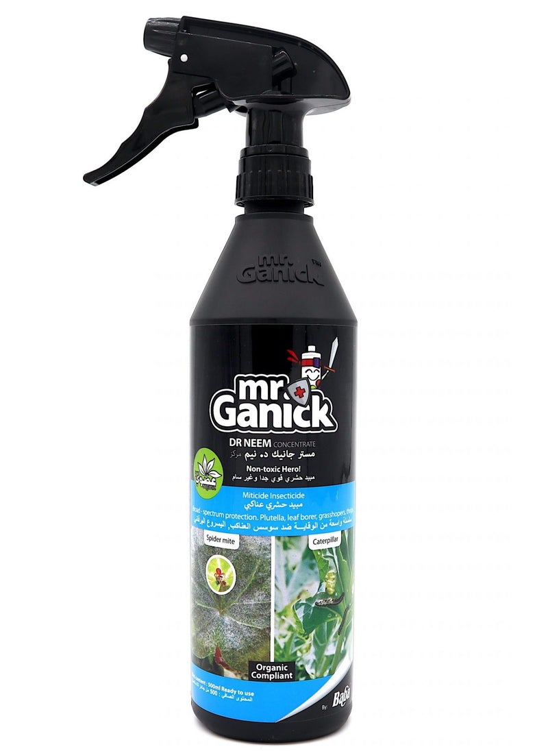 Ready to Use Mr. Ganick Organic mites & caterpillar terminator 500ml