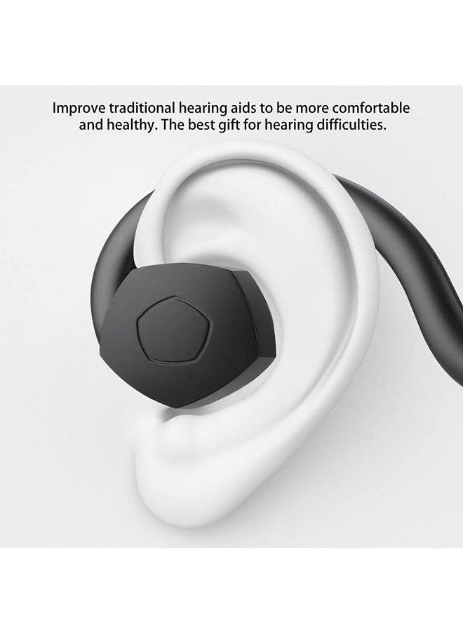 Bonein BN802 Bone Conduction Headphone Wire Headset Foldable Hearing Earphone IP55 Waterproof Earphone with Sound Pickup Built-in 380mAh Battery Black