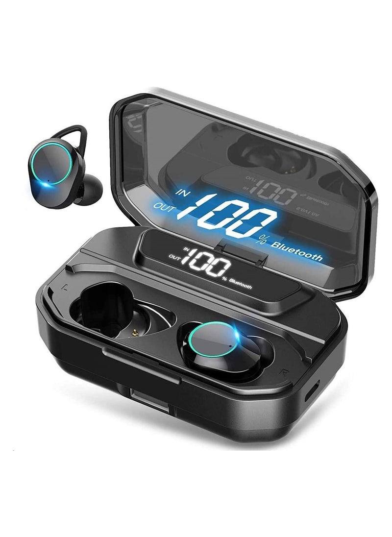 True Wireless Earbuds Bluetooth 5.0 IPX7 Waterproof with 3300mAh Charging Case