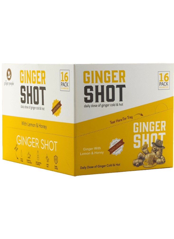 Ginger Shot With Lemon And Honey 30ml Pack Of 16