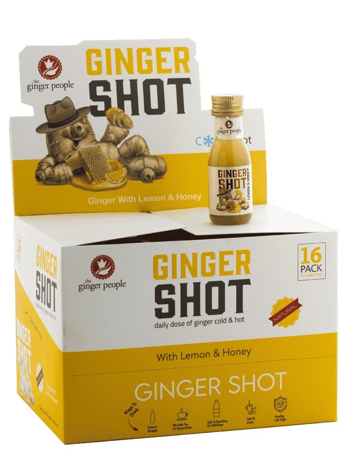 Ginger Shot With Lemon And Honey 30ml Pack Of 16