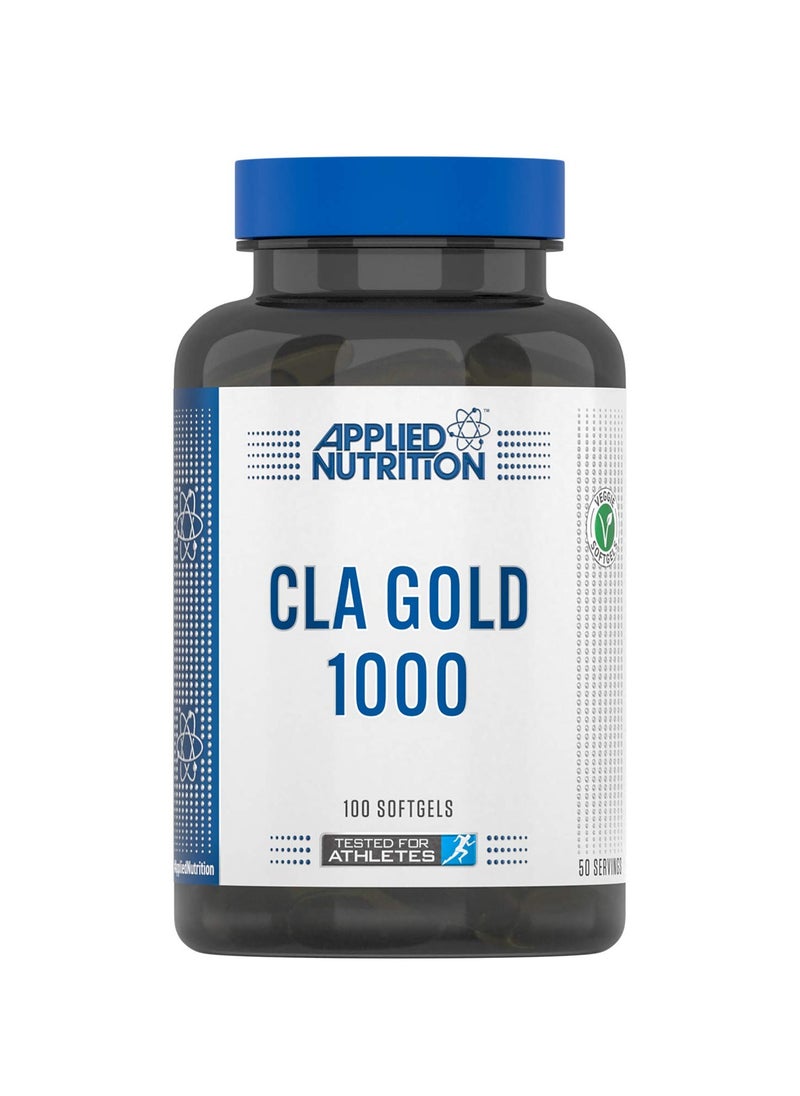 Applied Nutrition CLA Gold 1000 - 100 Softgels: Support Fat Metabolism Naturally