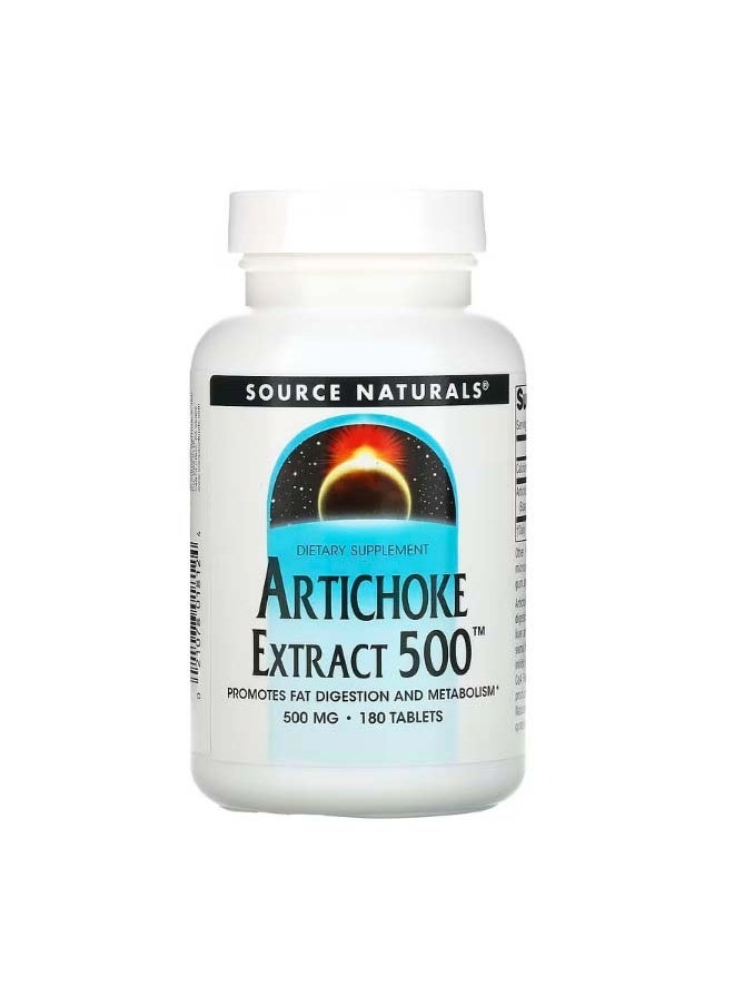 Artichoke Extract 500 500 mg 180 Tablets