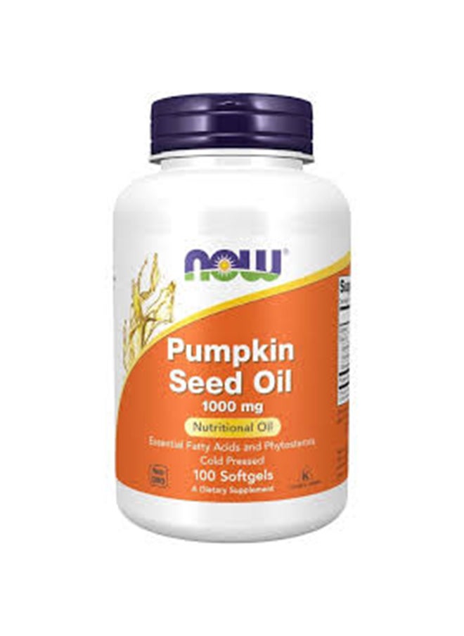 Pumpkin Seed Oil 1000Mg 100S S/Gels