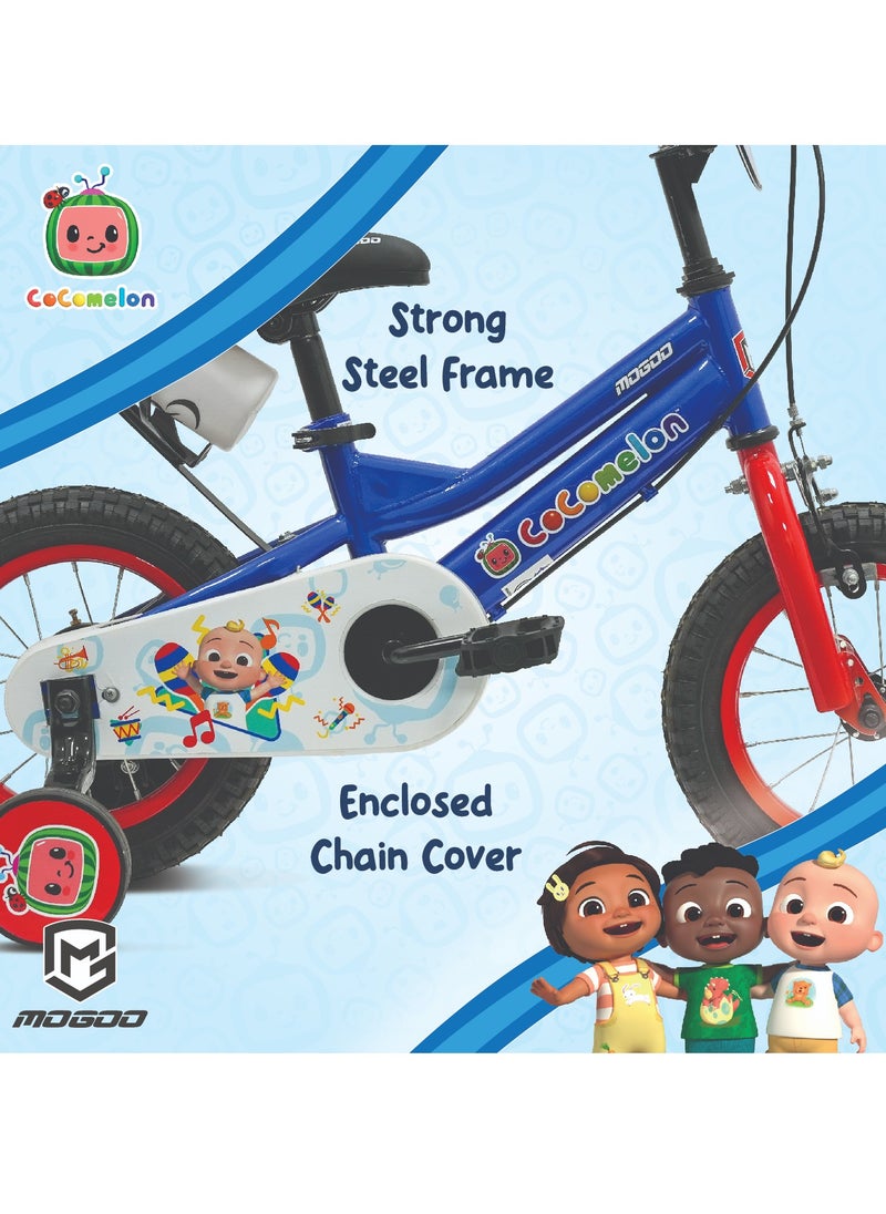 Mogoo - Cocomelon Beats Kids Bike - 14 Inch - Blue