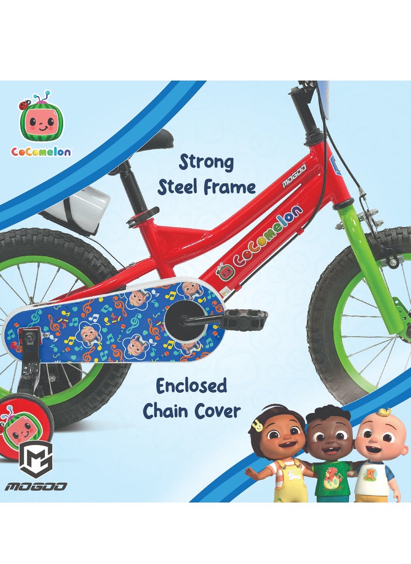 Mogoo - Cocomelon Beats Kids Bike - 14 Inch - Red