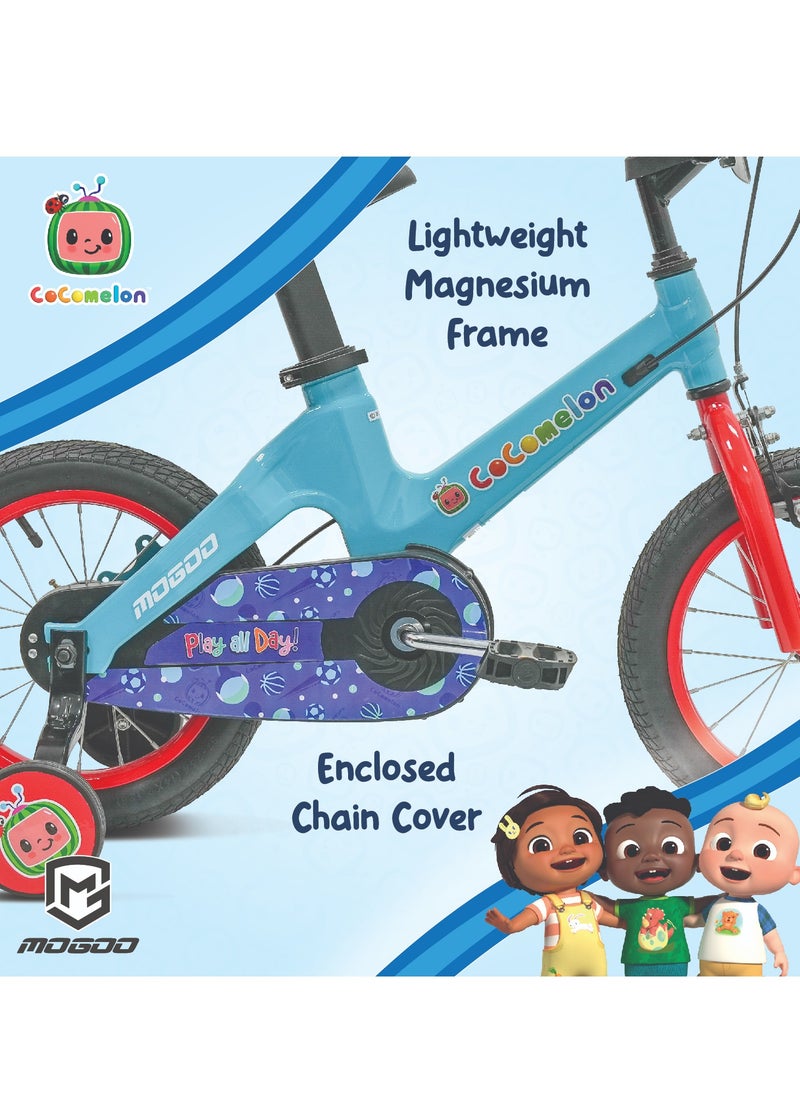 Mogoo - Cocomelon Play Kids Magnesium Bike - 14 Inch - Blue