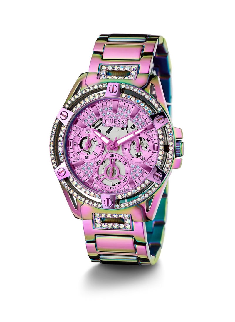 Ladies Iridescent Quartz Multi-function Stainless Steel Watch GW0464L4 - 40mm