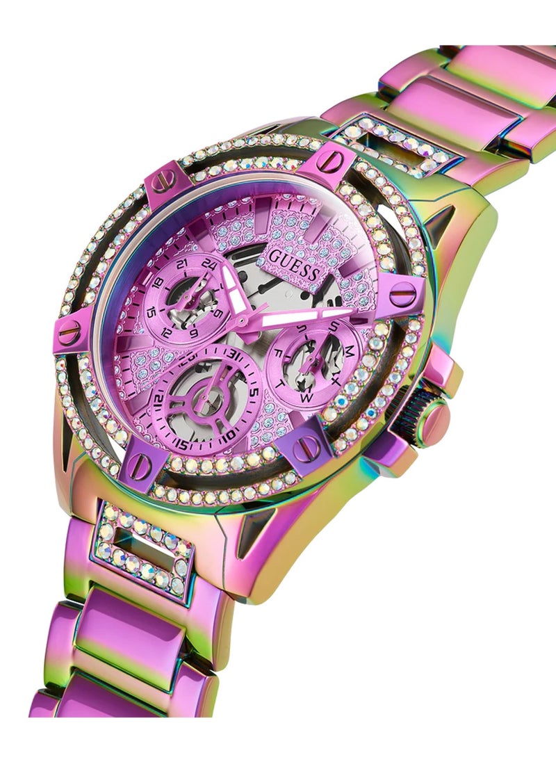 Ladies Iridescent Quartz Multi-function Stainless Steel Watch GW0464L4 - 40mm