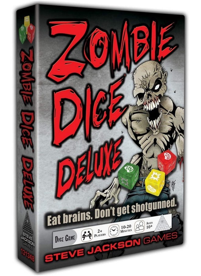 Dice Game, Adults And Family, Fast Pace Dice Game, Zombie Apocalypse Theme, Ages 10+, For 2+Players, Average Play Time 10-20 Minutes, From Steve Jackson Games,Red