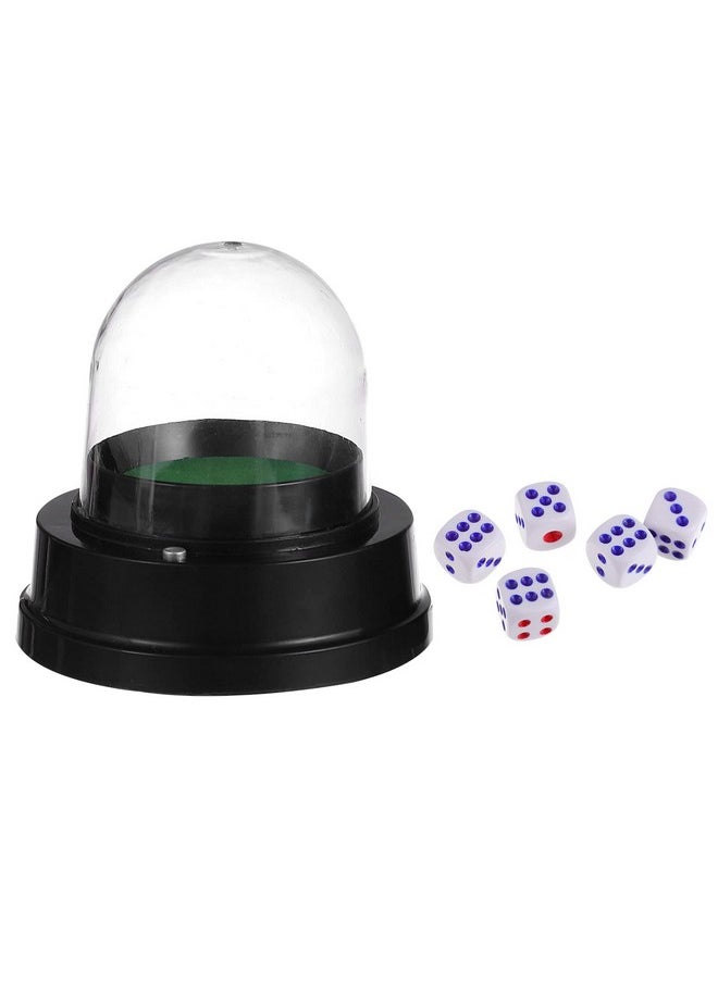 Automatic Dice Cup Electric Dice Roller Dice Automatic Roller Cup With 5 Dices For Ktv Pub Bar Party Board Game Accessories