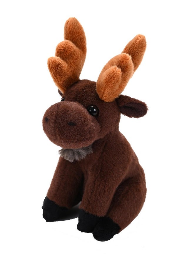 WILD REPUBLIC Splendors Moose, Stuffed Animal, 6 Inches, Gift for Kids, Plush Toy