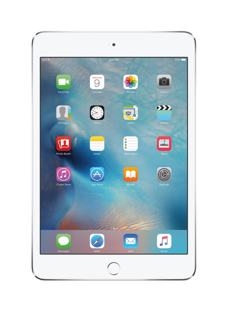 Renewed - iPad Mini 4 2015 (4th Gen) With FaceTime 7.9-inch 128GB Wi-Fi Silver