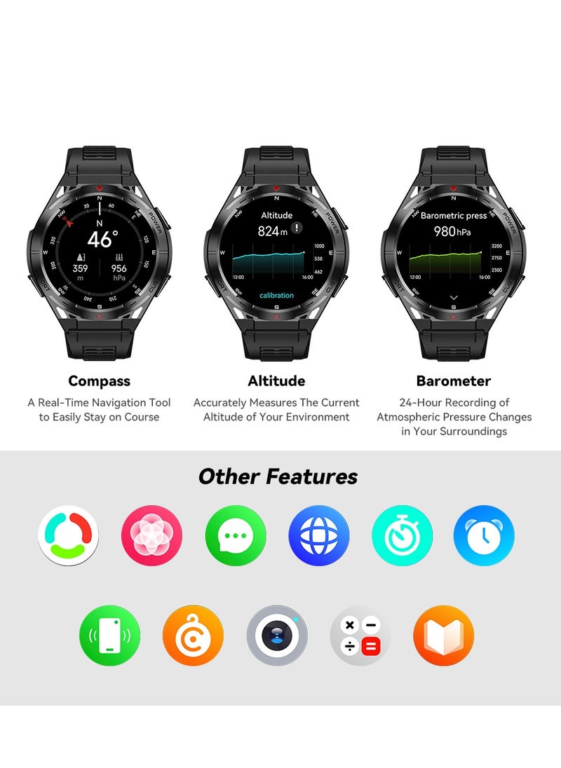 Rugged Smart Watch for Men 1.43