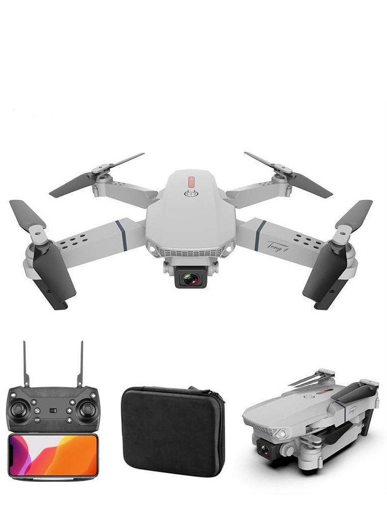 E88 Pro Drone with Camera – 4K HD Dual Camera, Lightweight (Less Than 100g), Foldable Design, 45 Minutes Flight Time, 1 Batteries, Toy Drone for Kids & Beginners, Optical Flow, Altitude Hold, 360° Flip