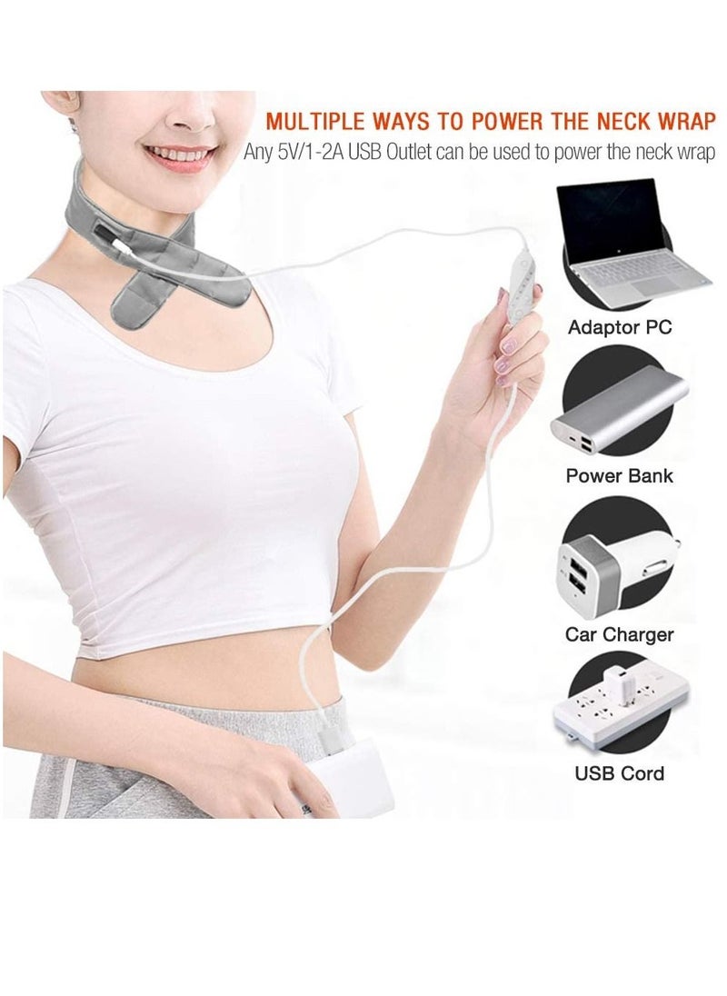 Neck Wrap Basic The Personal Electric Neck Calming Heating Massaging Pad with Vibrations