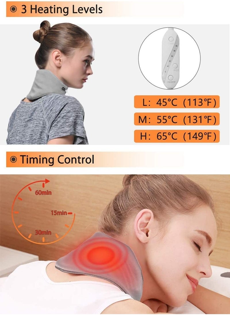 Neck Wrap Basic The Personal Electric Neck Calming Heating Massaging Pad with Vibrations