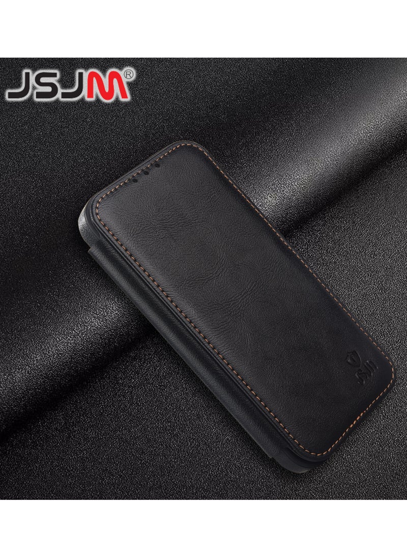 Leather Phone Case iPhone 16 Pro Max Success All Round Leather Book Case Brown