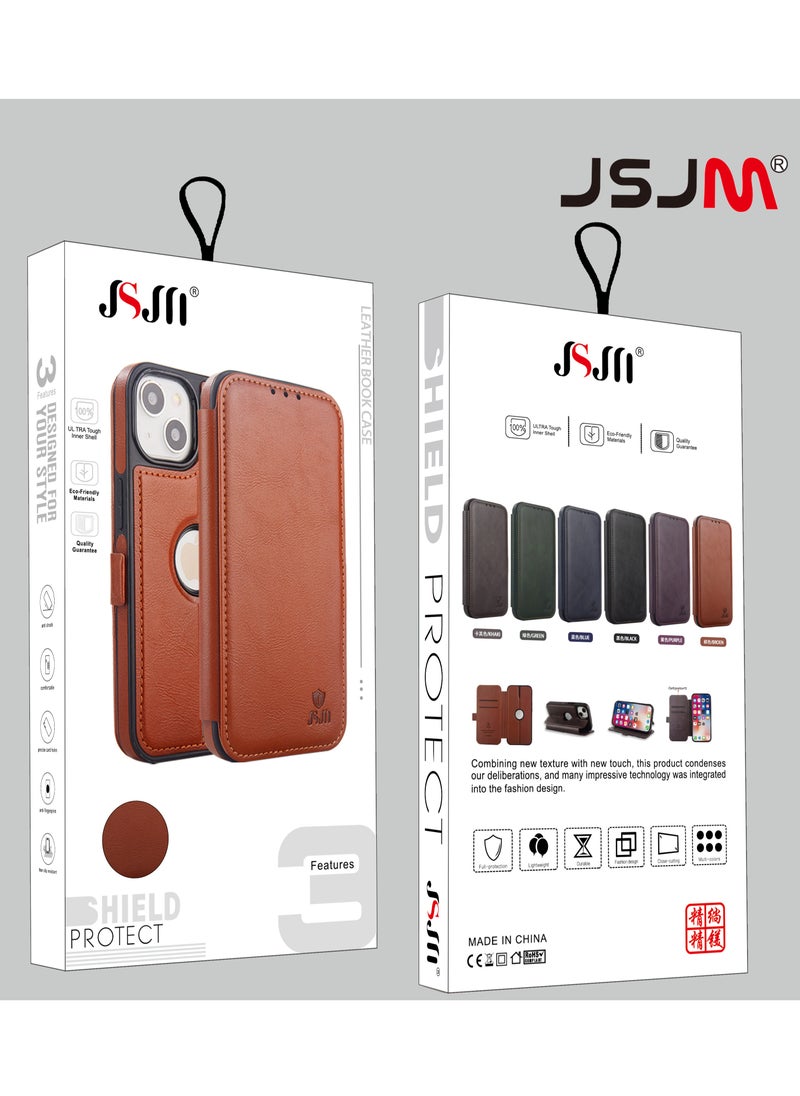 Phone Case for Samsung Galaxy S24 Ultra Success All Round Leather Book Case Brown