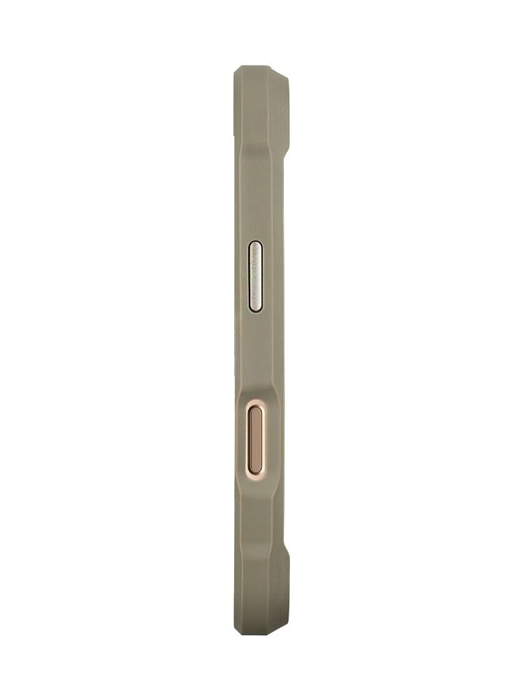 Polo Series Kirk Protective Case With Extenable Grip-Stand Extends Compatible with iPhone 16 Pro 6.3 foldable kickstand case - Grey
