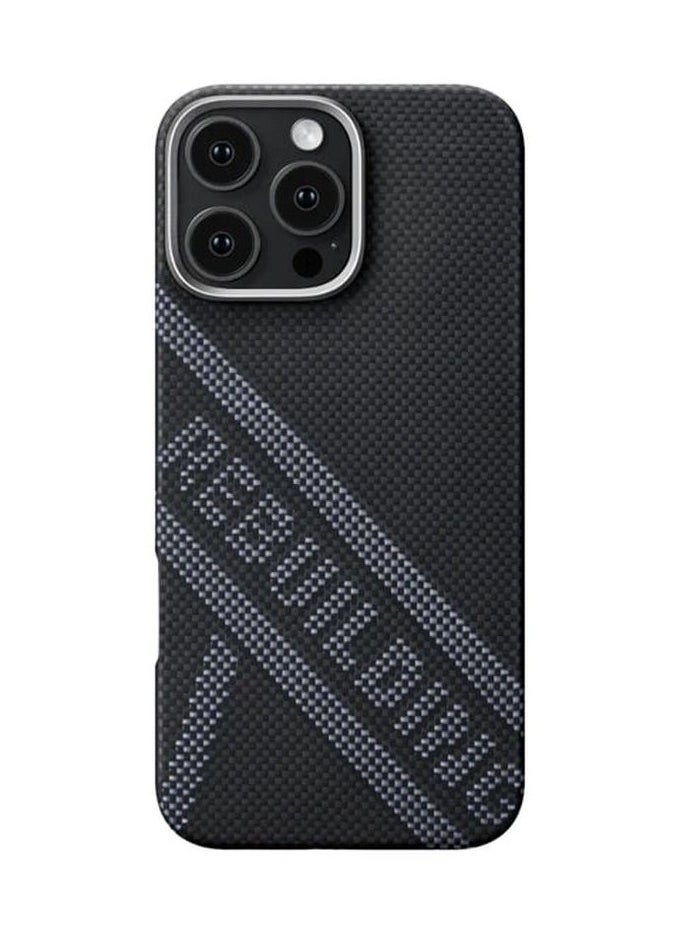 iPhone 16 Pro Max Tactile Woven Refining Rebuilding Case/  MagSafe Compatible/  Raised Camera Lip / Ultra Slim Back Cover - Black