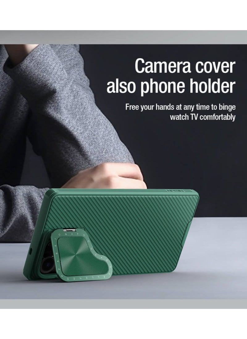 Nillkin Camshield Prop Magnetic Camera protective cover case for Samsung Galaxy S25 Ultra (Dark Green)