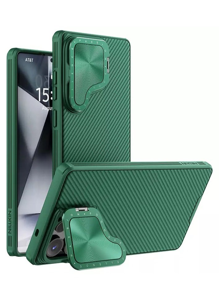 Nillkin Camshield Prop Magnetic Camera protective cover case for Samsung Galaxy S25 Ultra (Dark Green)